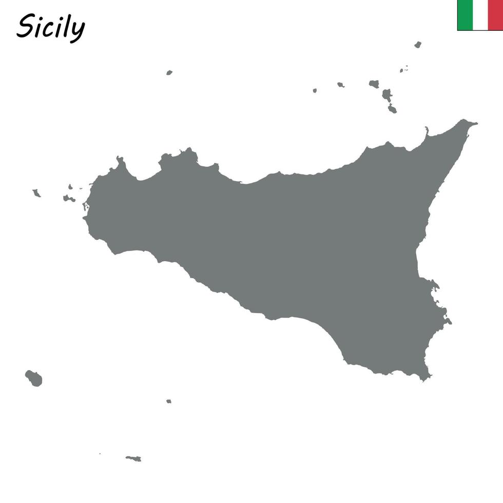 mapa de la región de italia vector