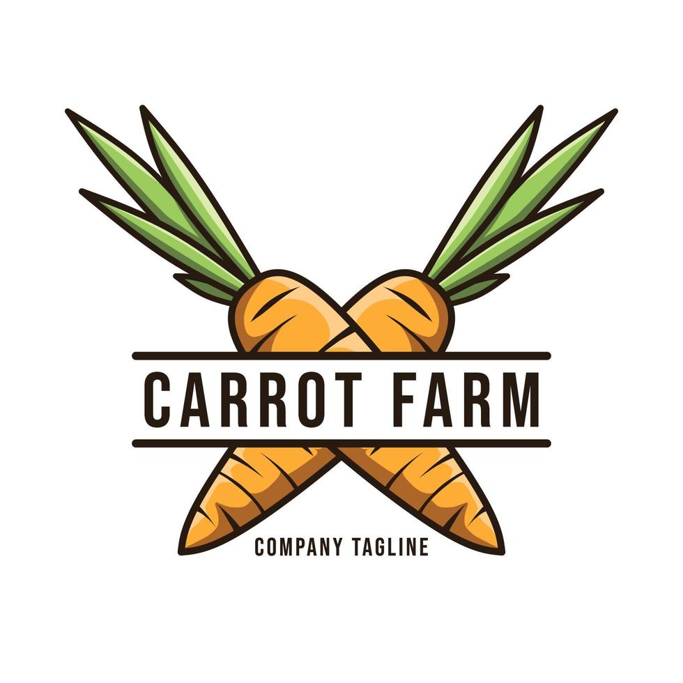 carrot farm logo vector