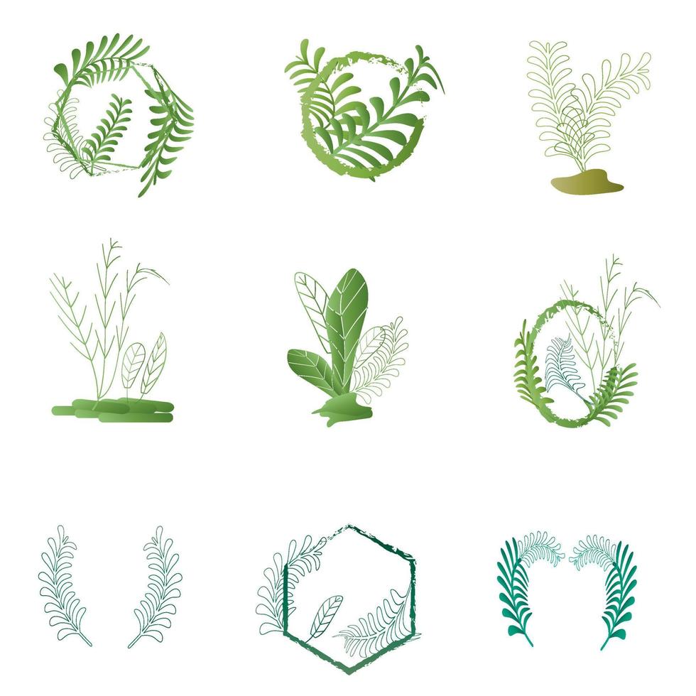 follaje de hojas verdes frescas de primavera para ilustración de vector de fondo de papel tapiz de fondo docorativo