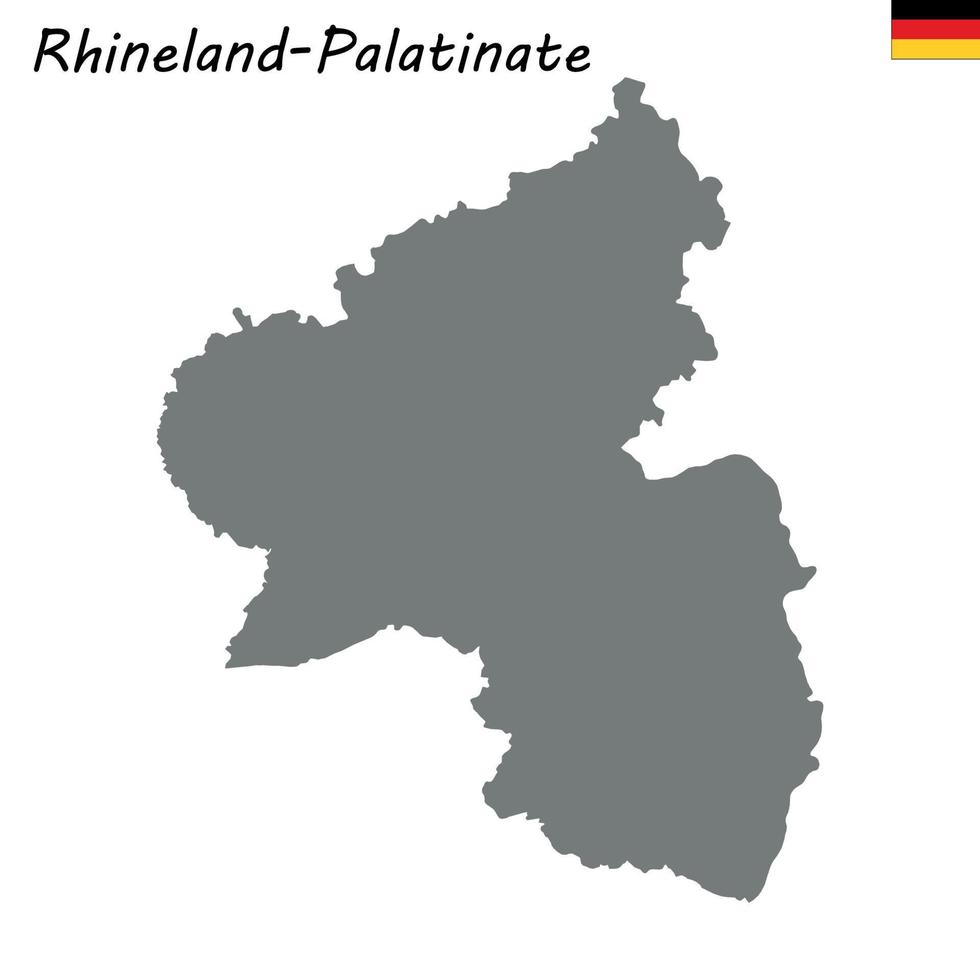 High Quality map is a state of Germany vector