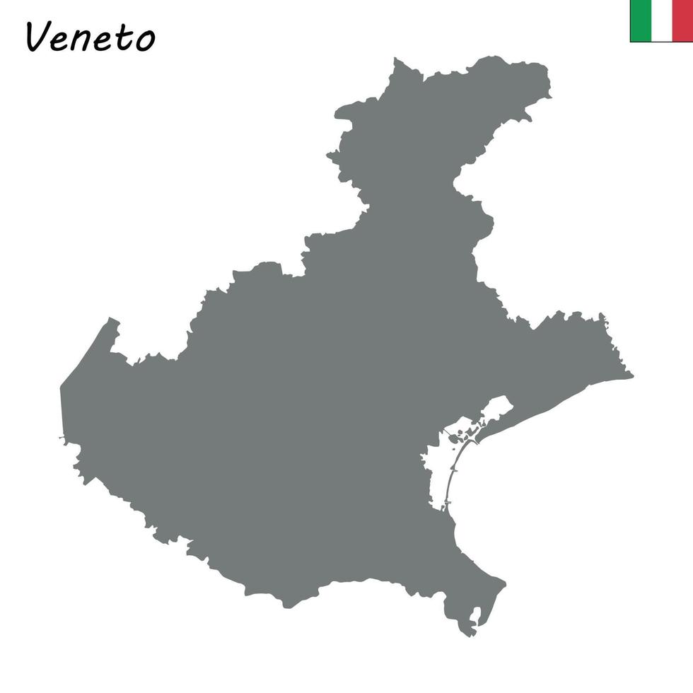 mapa de la región de italia vector