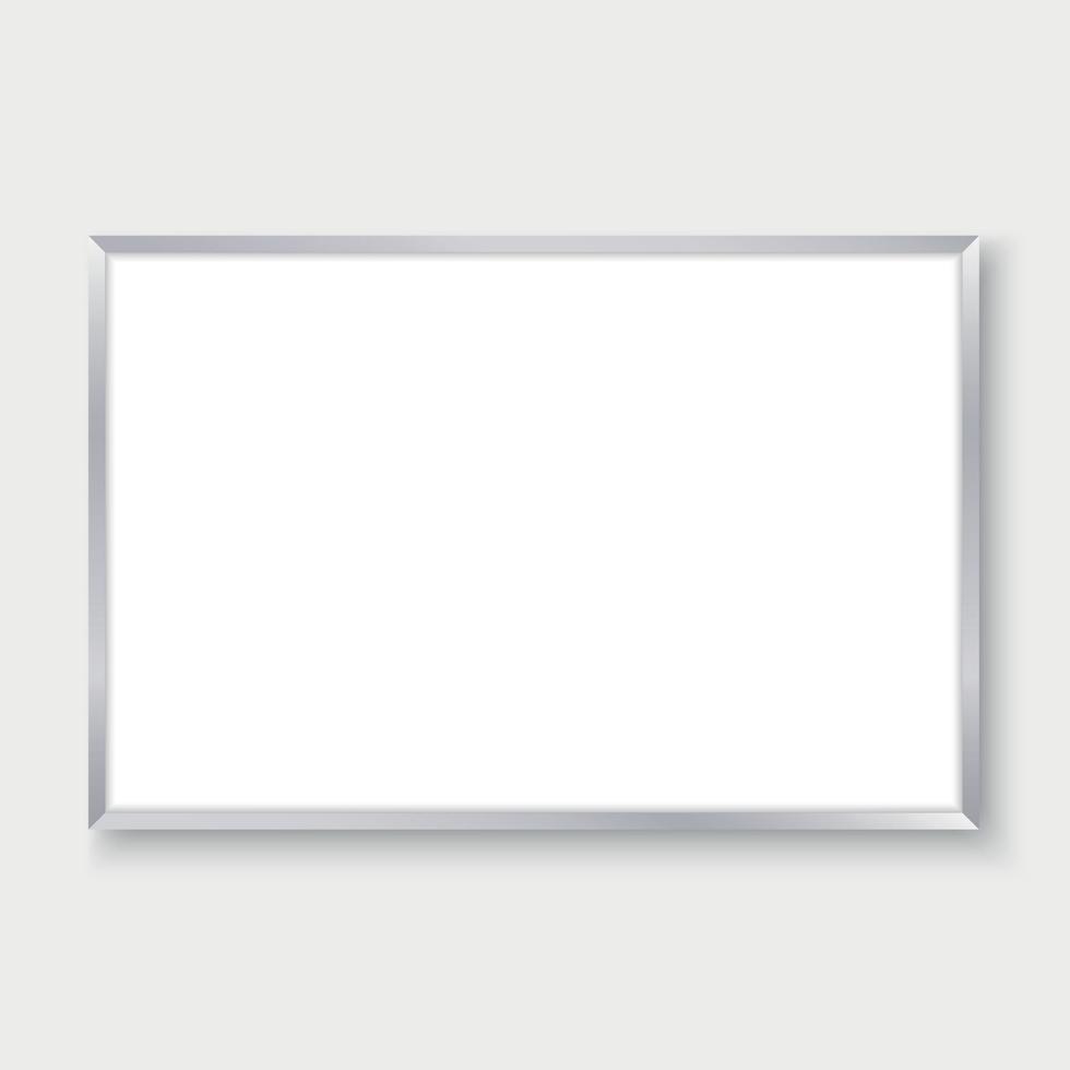 empty whiteboard vector illustration