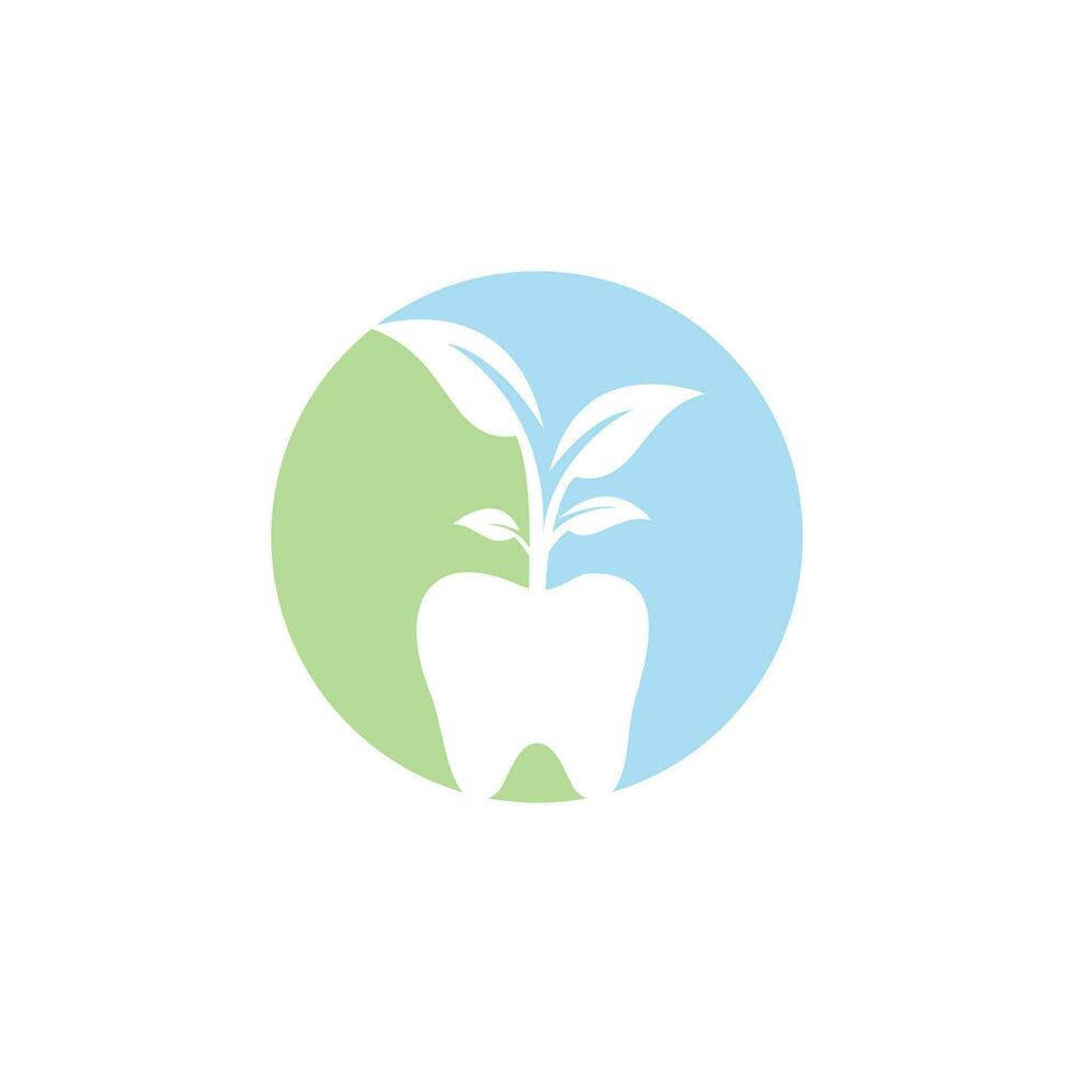 plantilla de diseño de logotipo de vector de árbol dental. plantilla de logotipo de vector de árbol dental.