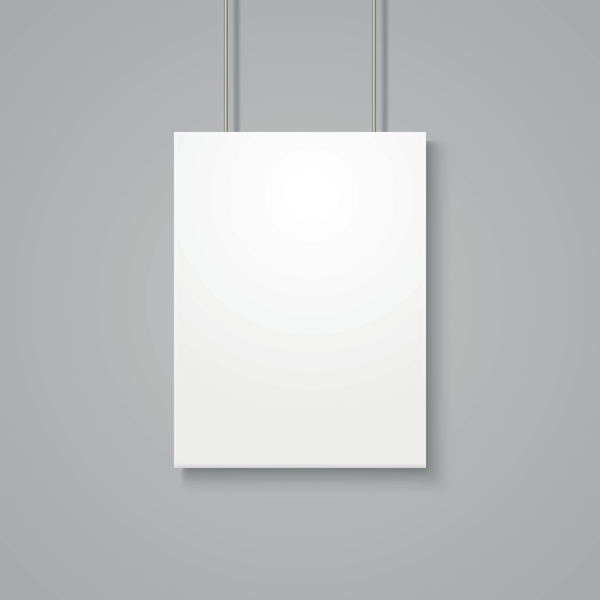 White poster mockup 11169752 Vector Art at Vecteezy