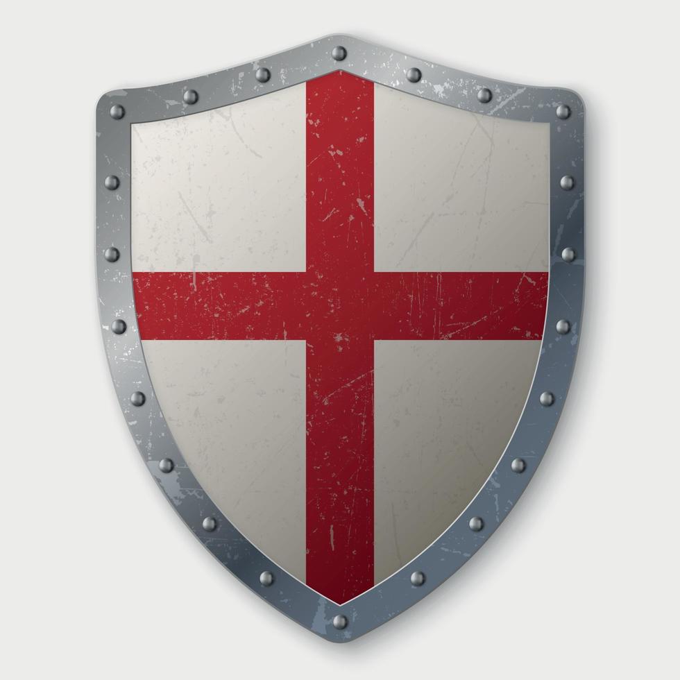 crusaders shield vector illustration