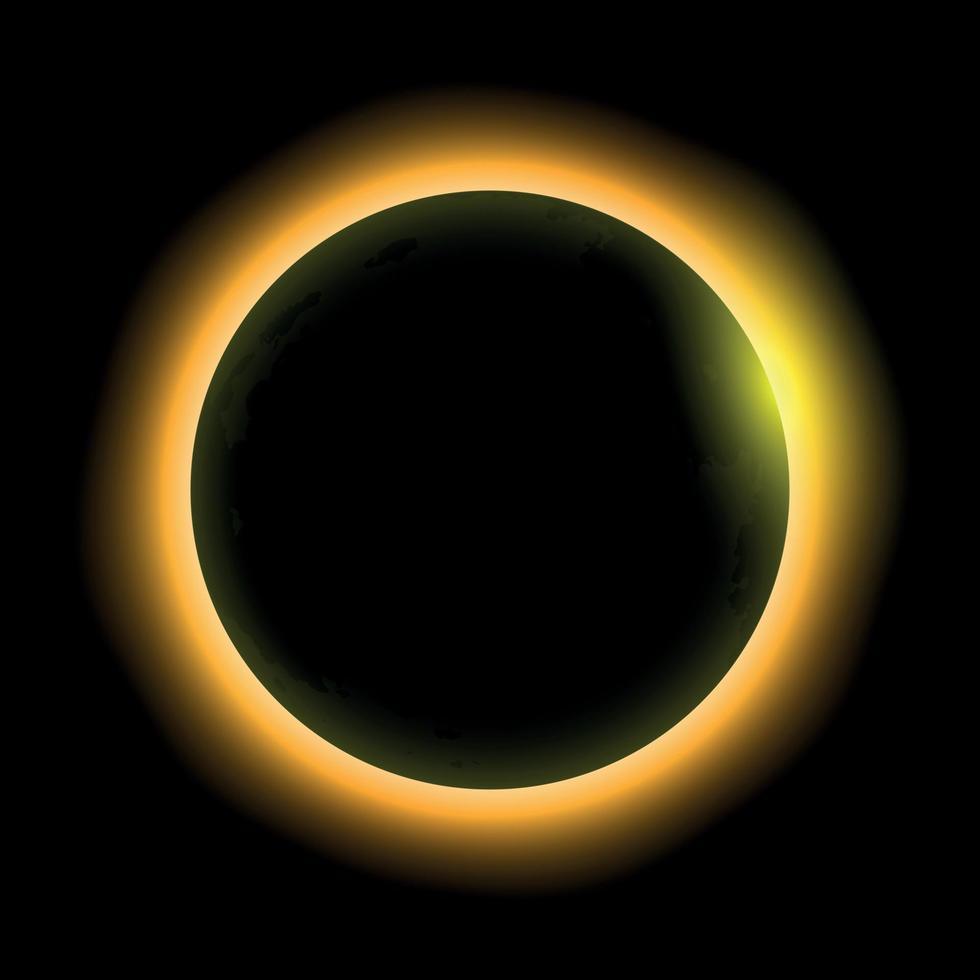 eclipse solar total, eclipse de sol vector