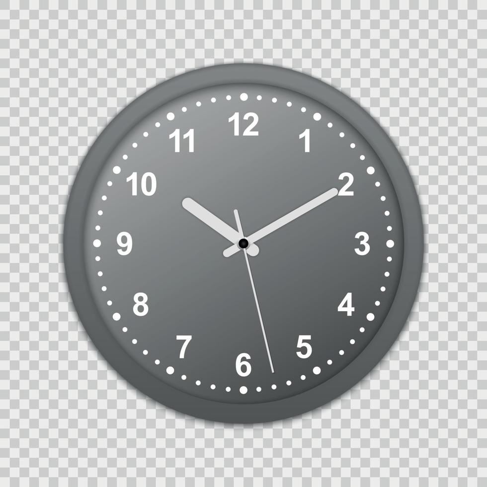 wall office clock icon. vector