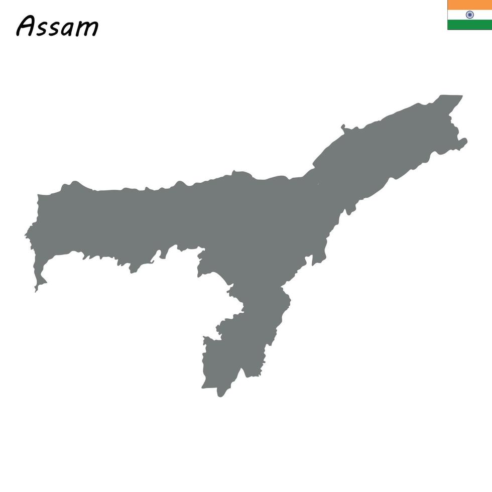 map of state of India vector
