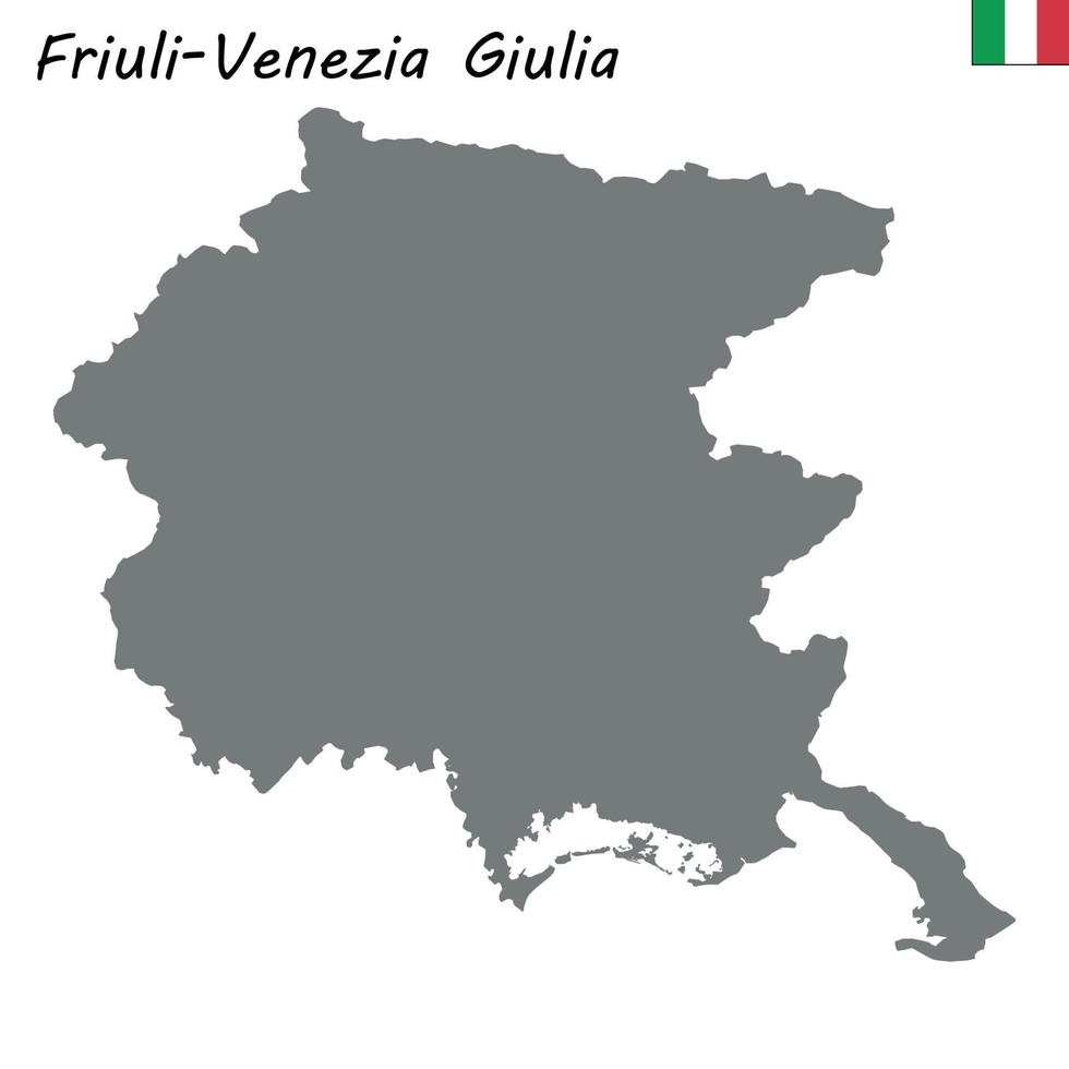 mapa de la región de italia vector