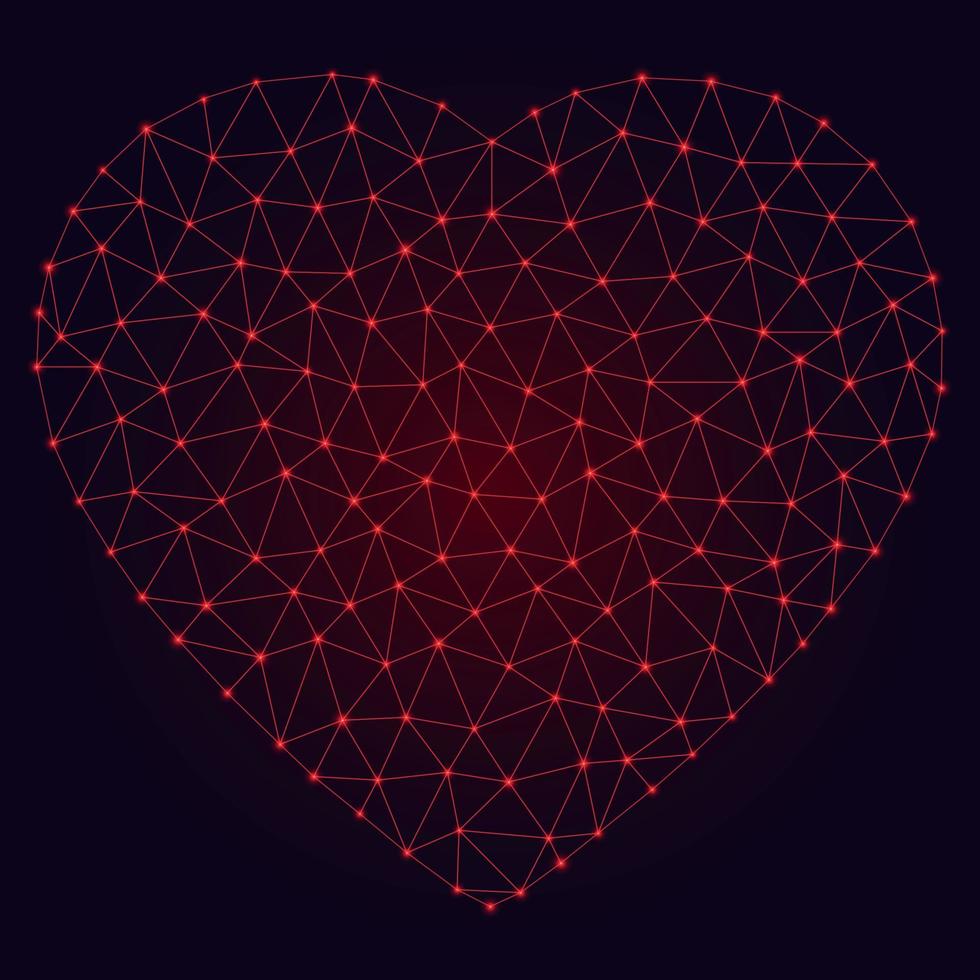 Ilustración de vector de corazón abstracto