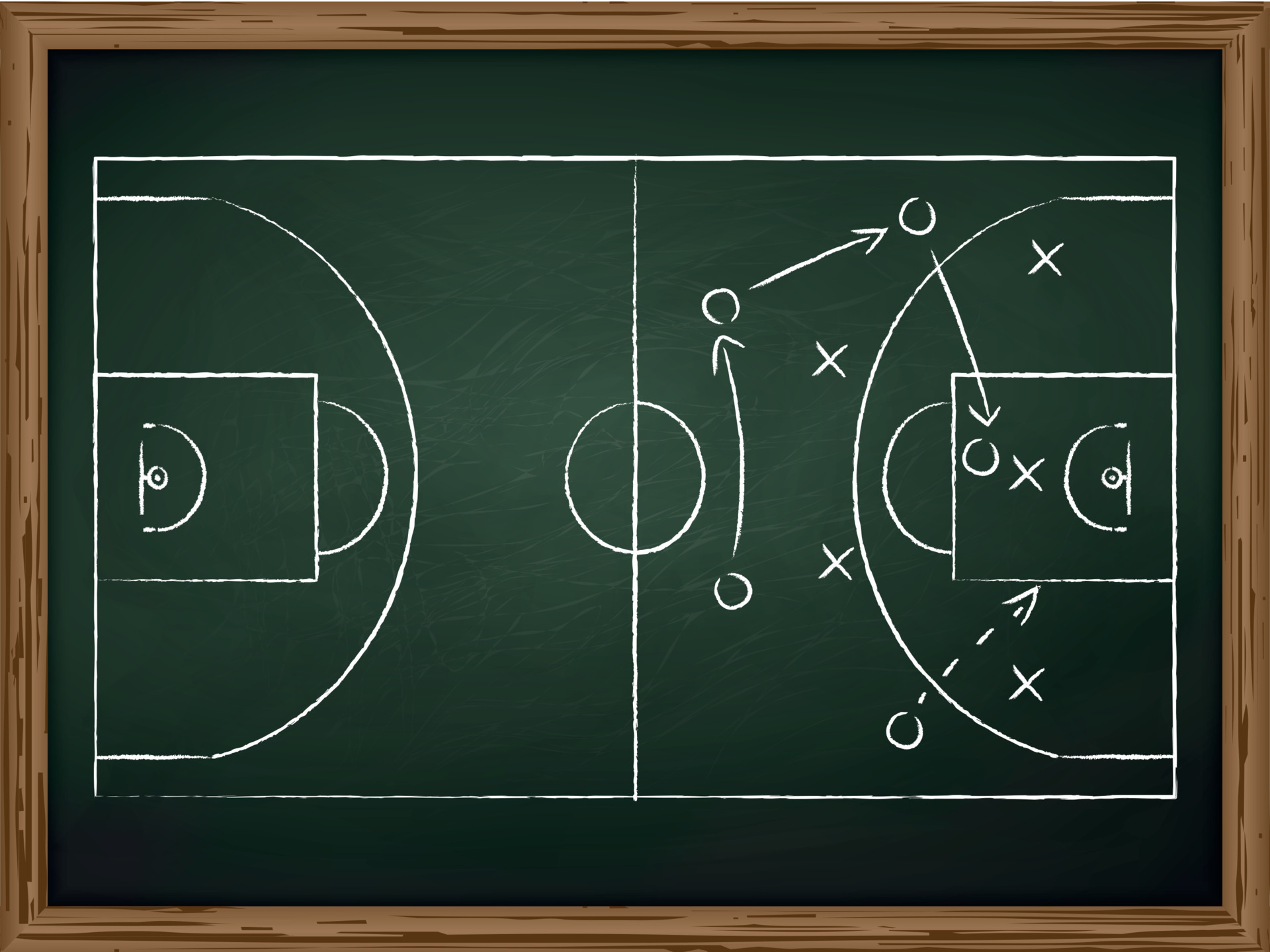 tácticas de juego de baloncesto 11170059 Vector en Vecteezy