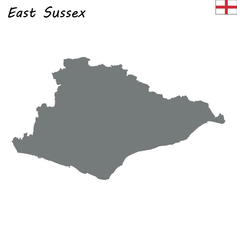 High Quality map is a ceremonial county of England vector