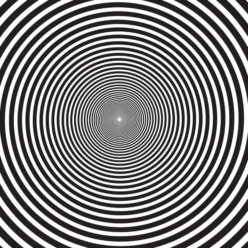 psychedelic spiral with radial rays, vector