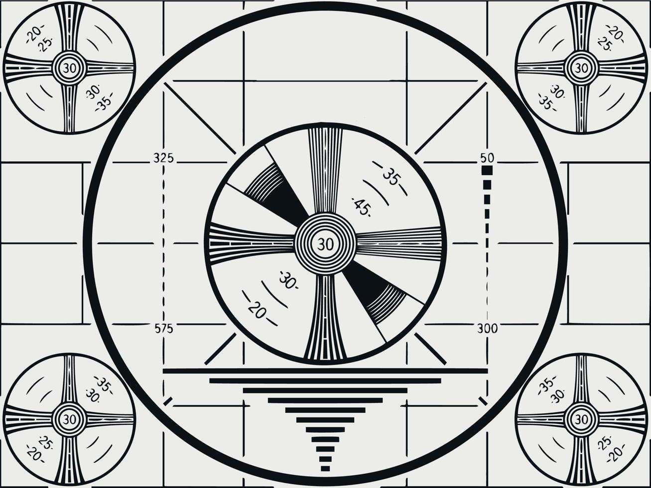 patrón de prueba de televisión. vector