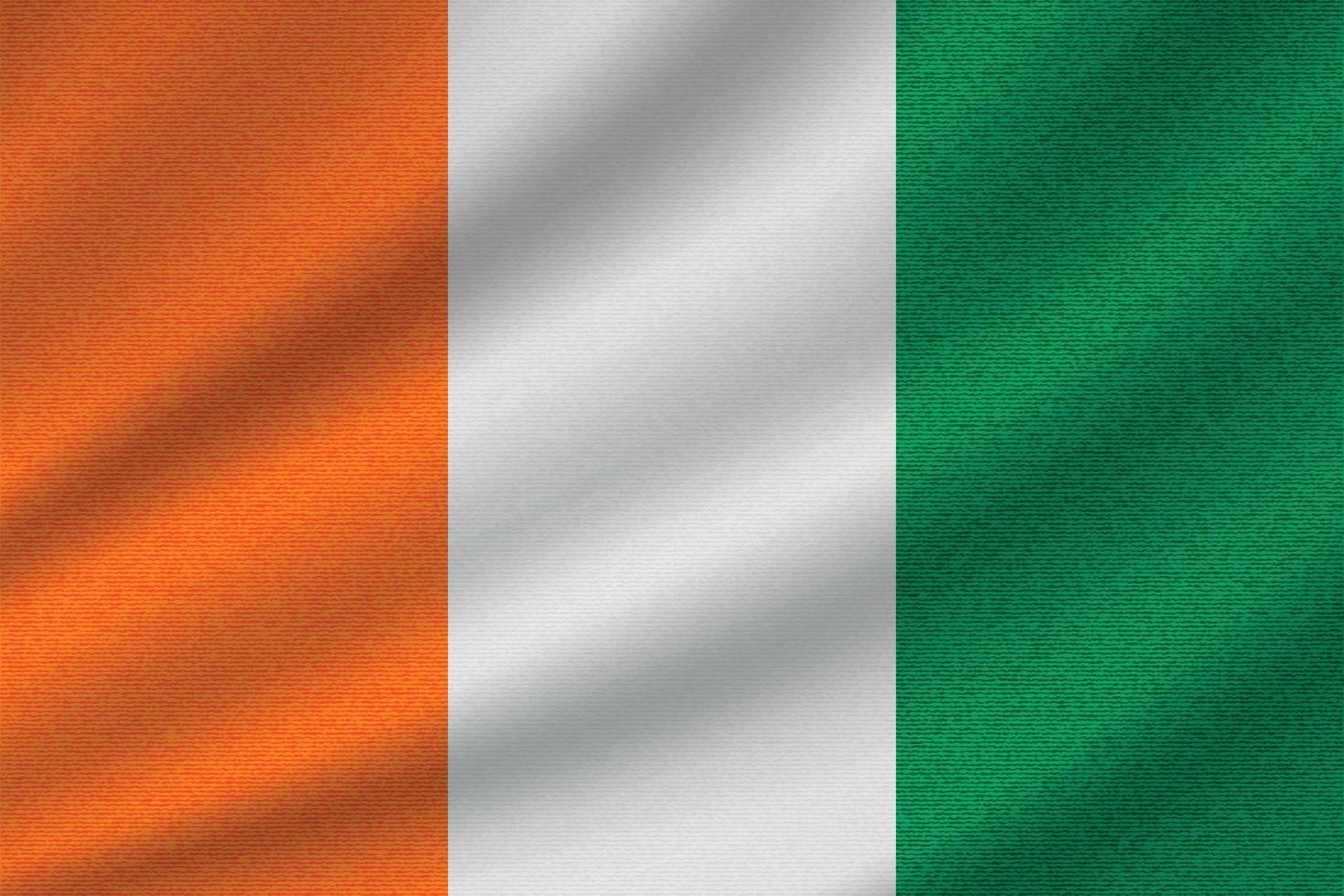 national flag of Ivory Coast vector