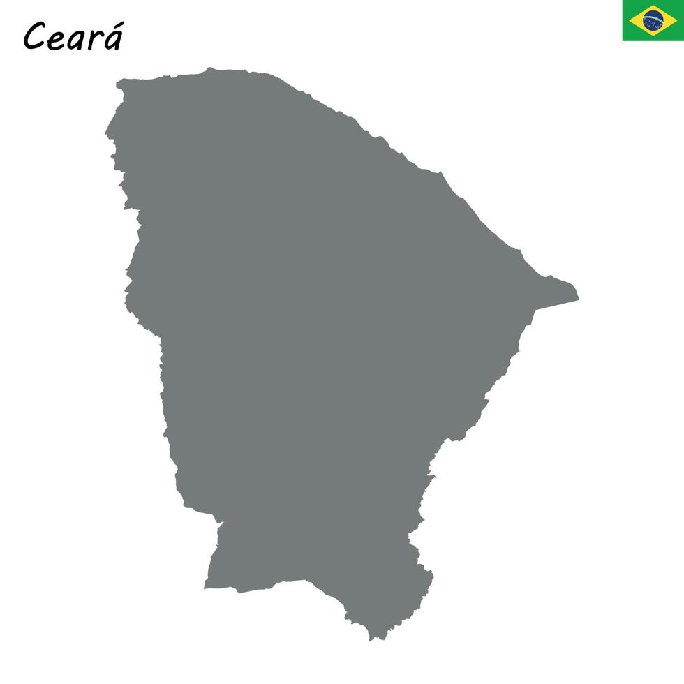 High Quality map of state Brazil vector