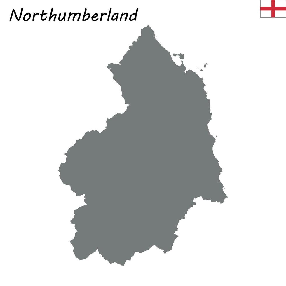 High Quality map is a ceremonial county of England vector