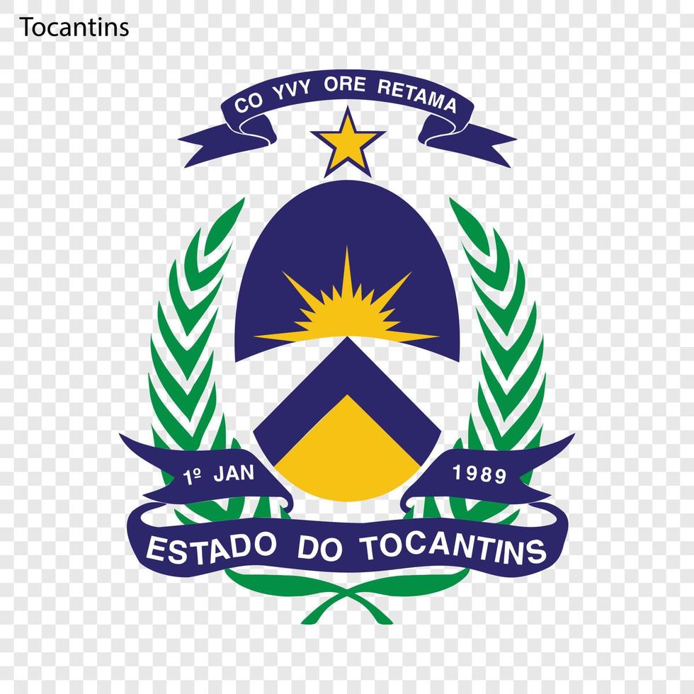Coat of Arms Tocantins vector