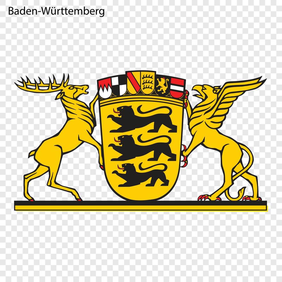 Coat of arm Baden Wurtenberg vector