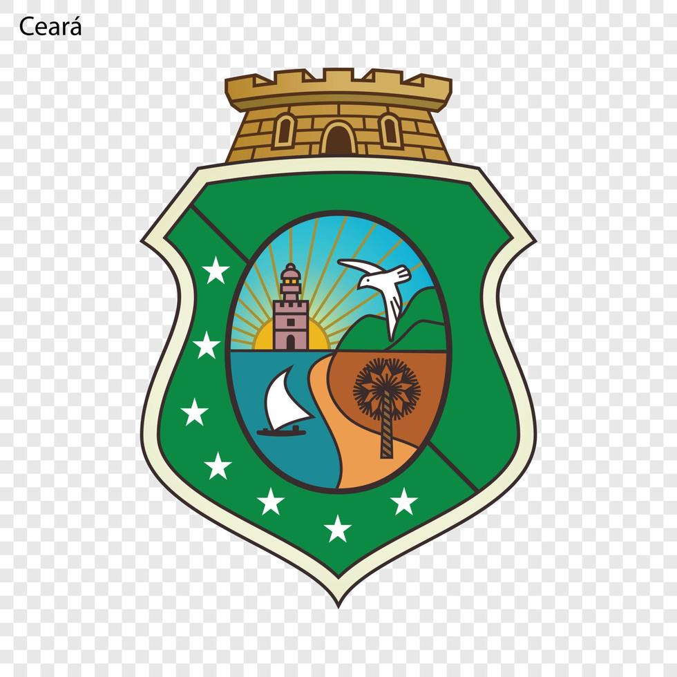 coat of arms ceara vector