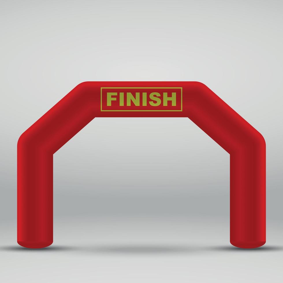 finish arch vector illustration