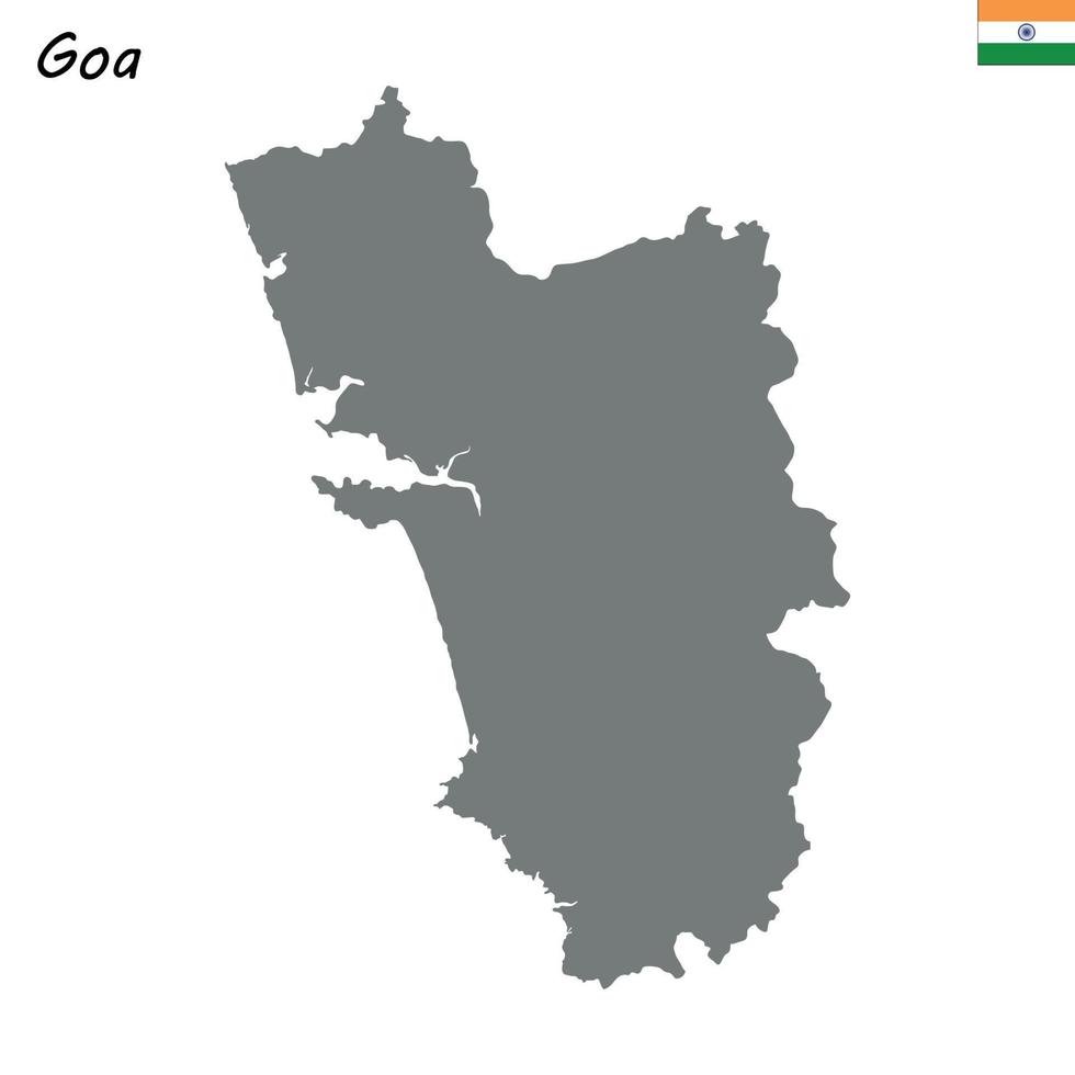 map of state of India vector