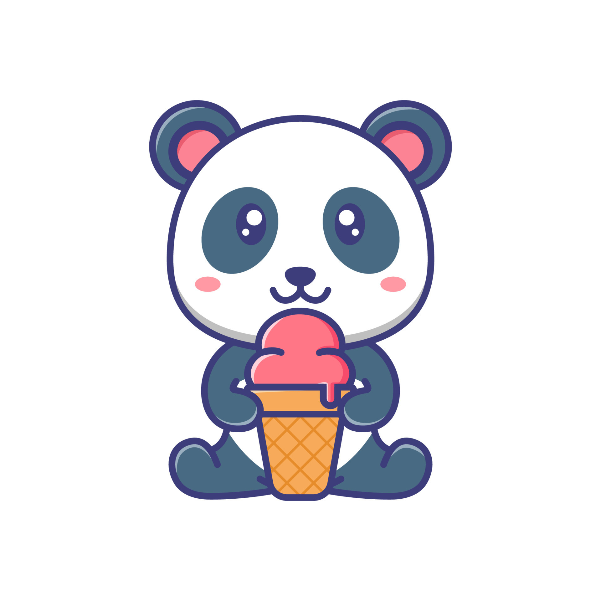 Cute baby panda with ice cream cartoon illustration isolated suitable For sticker, banner, poster, packaging, children book cover. 11170767 Vector Art at Vecteezy Cute baby panda with ice cream cartoon illustration isolated suitable For sticker, banner, poster, packaging, children book cover. 11170767 Vector Art at Vecteezy