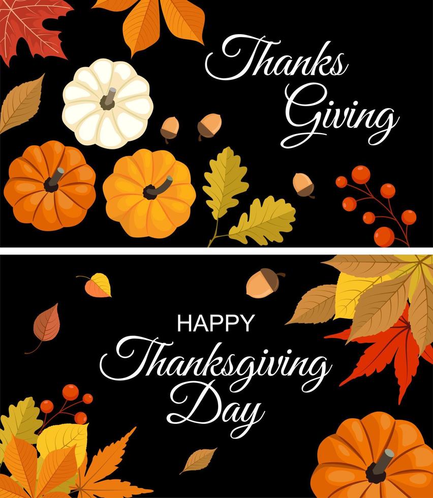 Happy Thanksgiving backgrounds vector