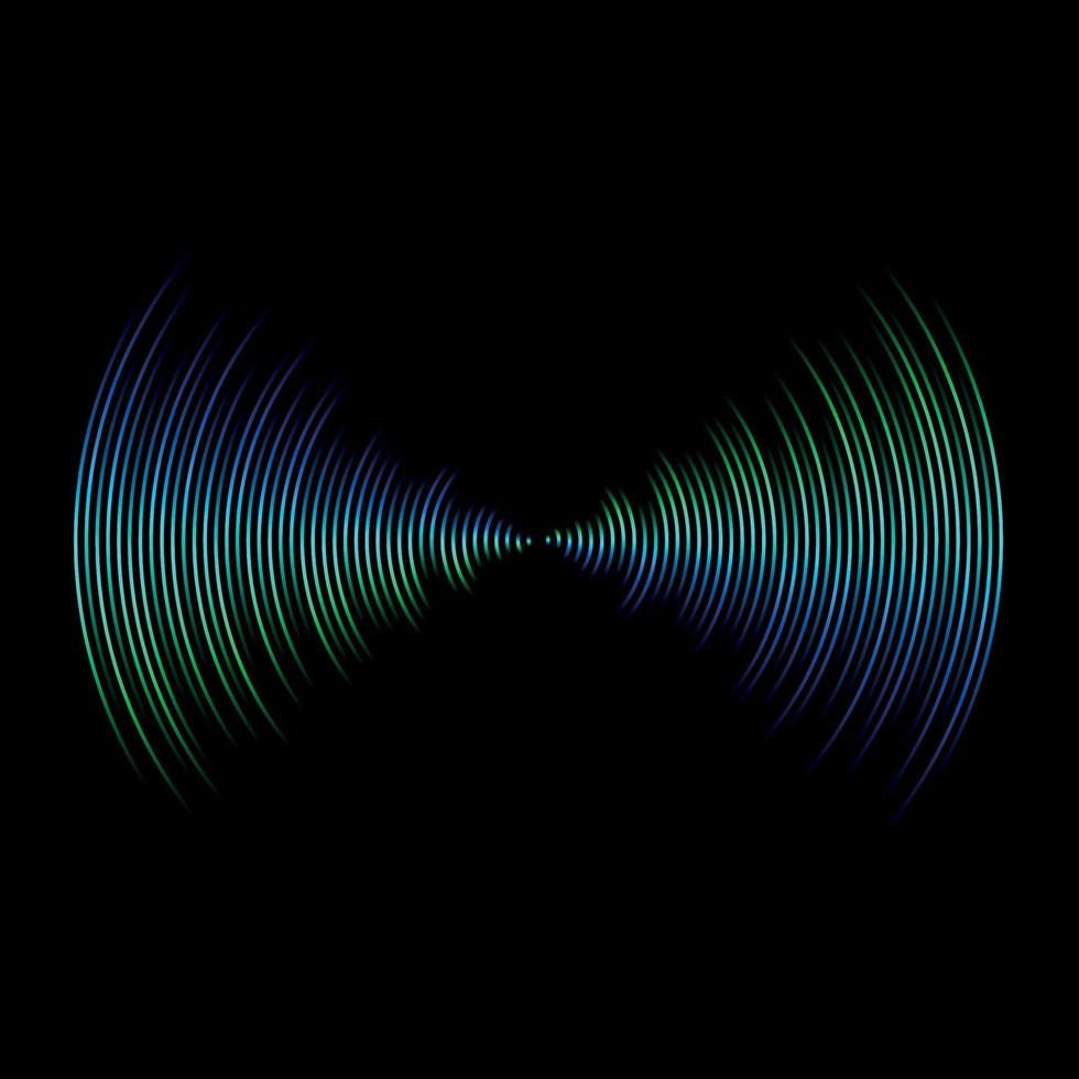 multicolor sound wave from equalizer background vector