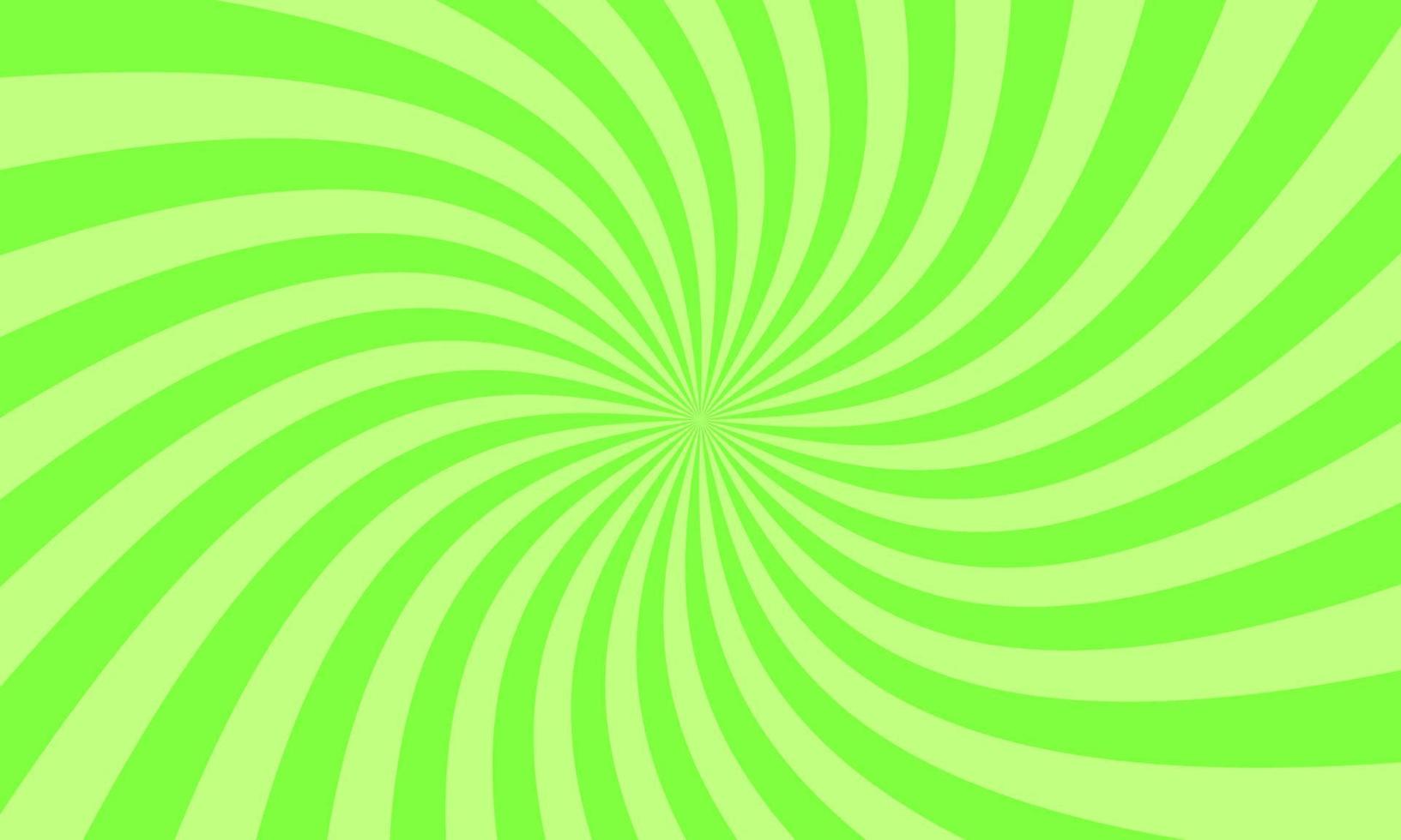 Green rays background in retro style. Vector. vector