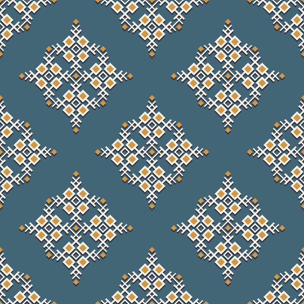 Native aztec small geometric shape seamless pattern background. Use for fabric, textile, interior decoration elements, upholstery, wrapping. vector
