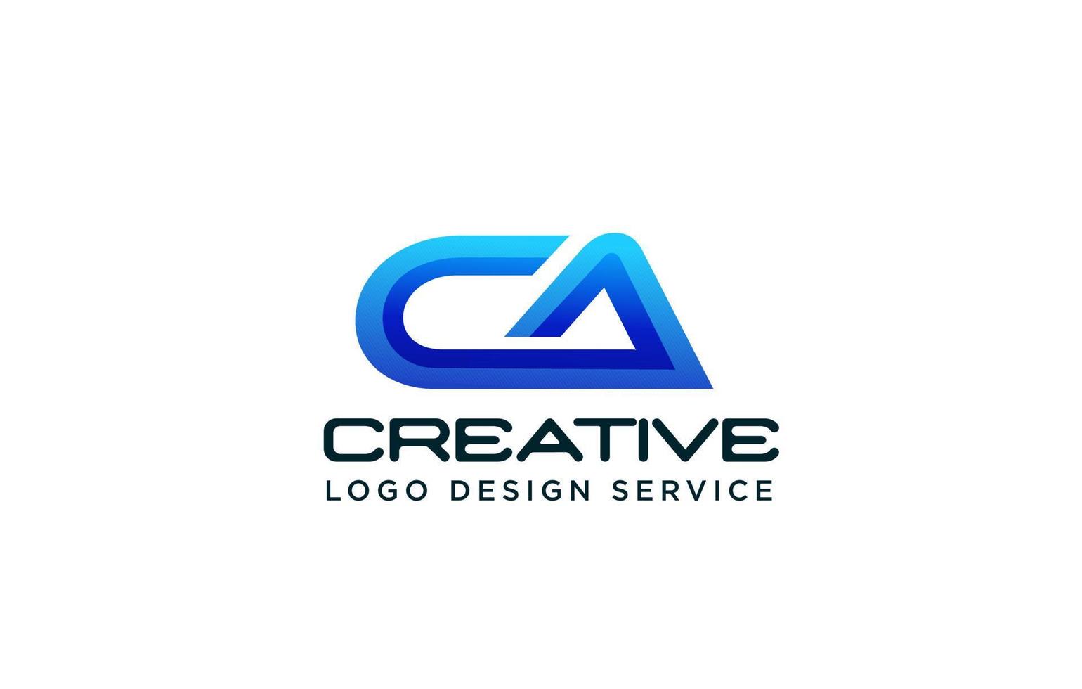 CA  Modern Letter Logo Design or CA Icon Letters Logo Vector
