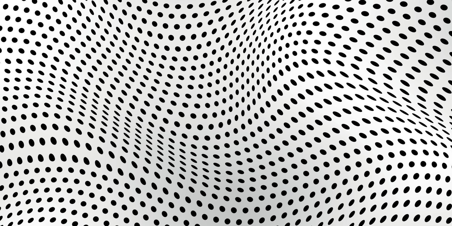 Abstract wave dot halftone pattern, Grid paper background vector