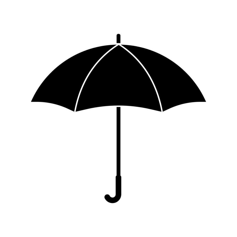 diseño de icono de vline de paraguas abierto. para tu diseño vector