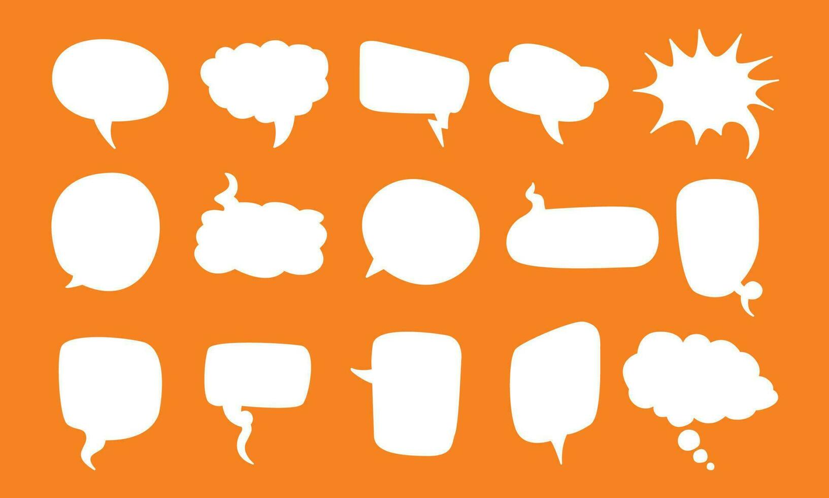 Empty speech bubble chat message collection vector