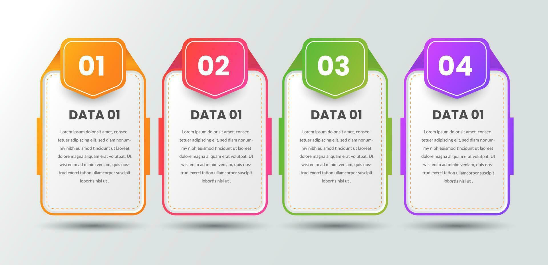 Colorful business infographic design elements vector