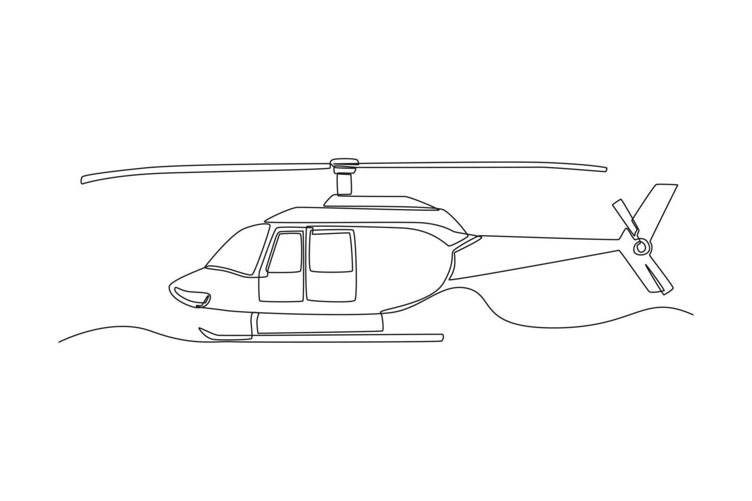 Single one line drawing bicycle. vehicle concept. Continuous line draw design graphic vector illustration.