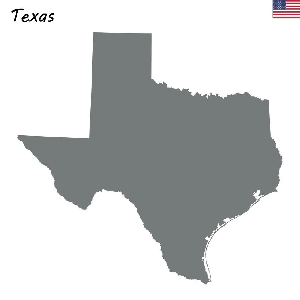 High Quality map state of United States vector