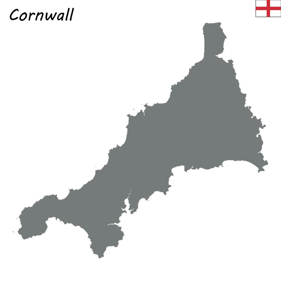 High Quality map is a ceremonial county of England vector