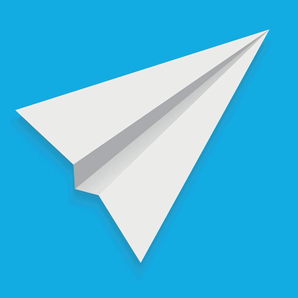 vector paper plane . Vector illustration