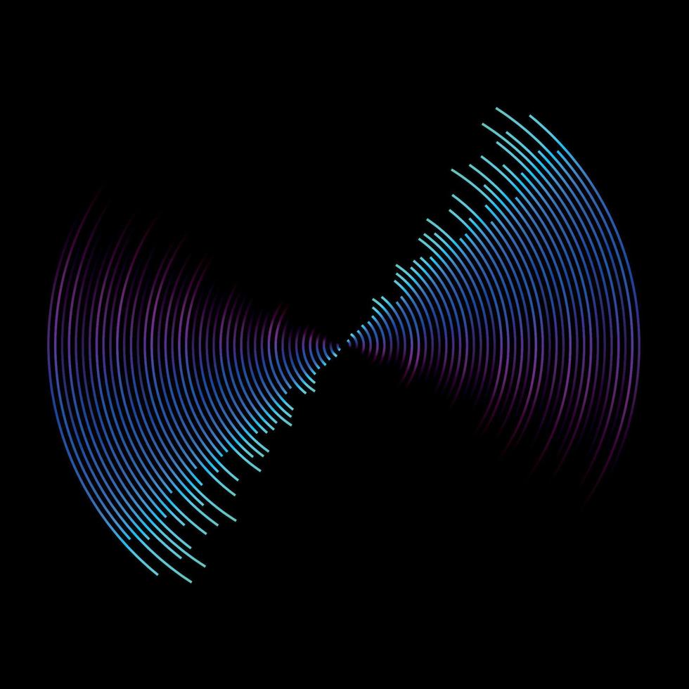 onda de sonido multicolor del fondo del ecualizador vector