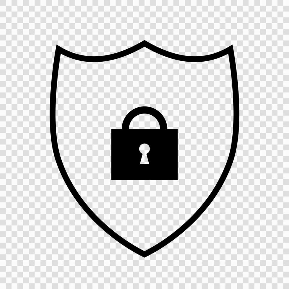 Shield security icon vector