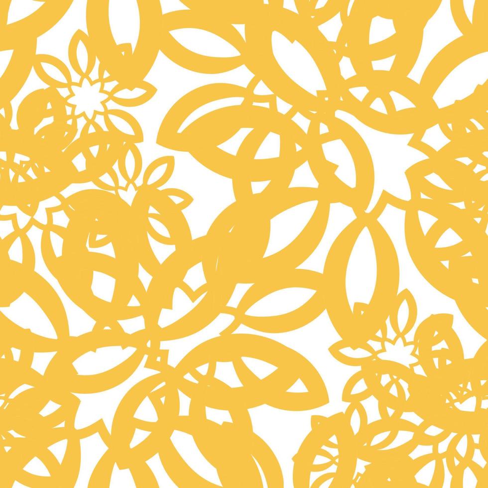 Abstract seamless pattern with mandala flower. Mosaic, tile vector