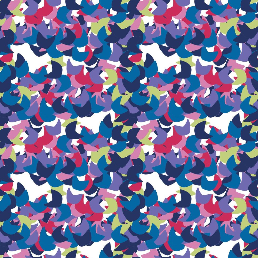 Fantasy messy freehand doodle geometric shapes seamless pattern.  Infinity ditsy scribble abstract card, layout. Creative background. Textile, fabric, wrapping paper. vector