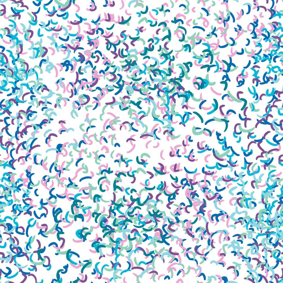 Fantasy messy freehand doodle geometric shapes seamless pattern.  Infinity ditsy scribble abstract card, layout. vector