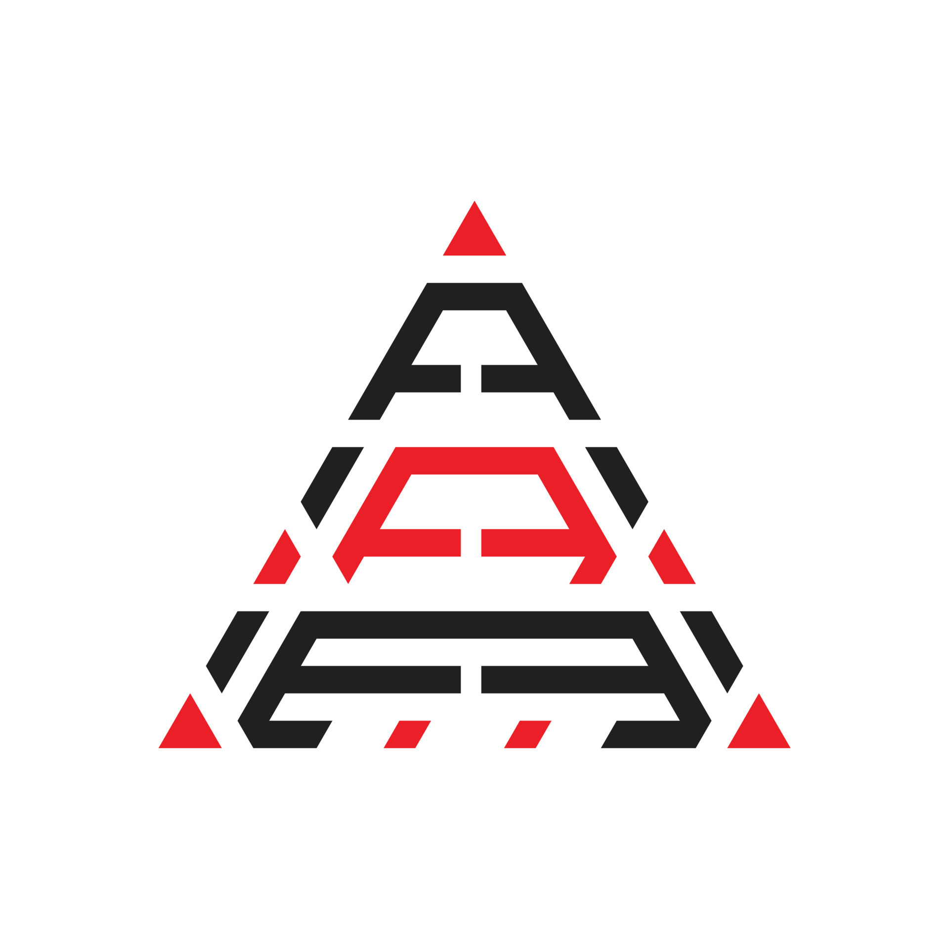 AAA triangle logo design monogram, AAA triangle vector logo, AAA with ...