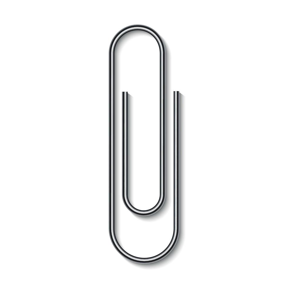 Realistic paper clip . Vector 11172070 Vector Art at Vecteezy