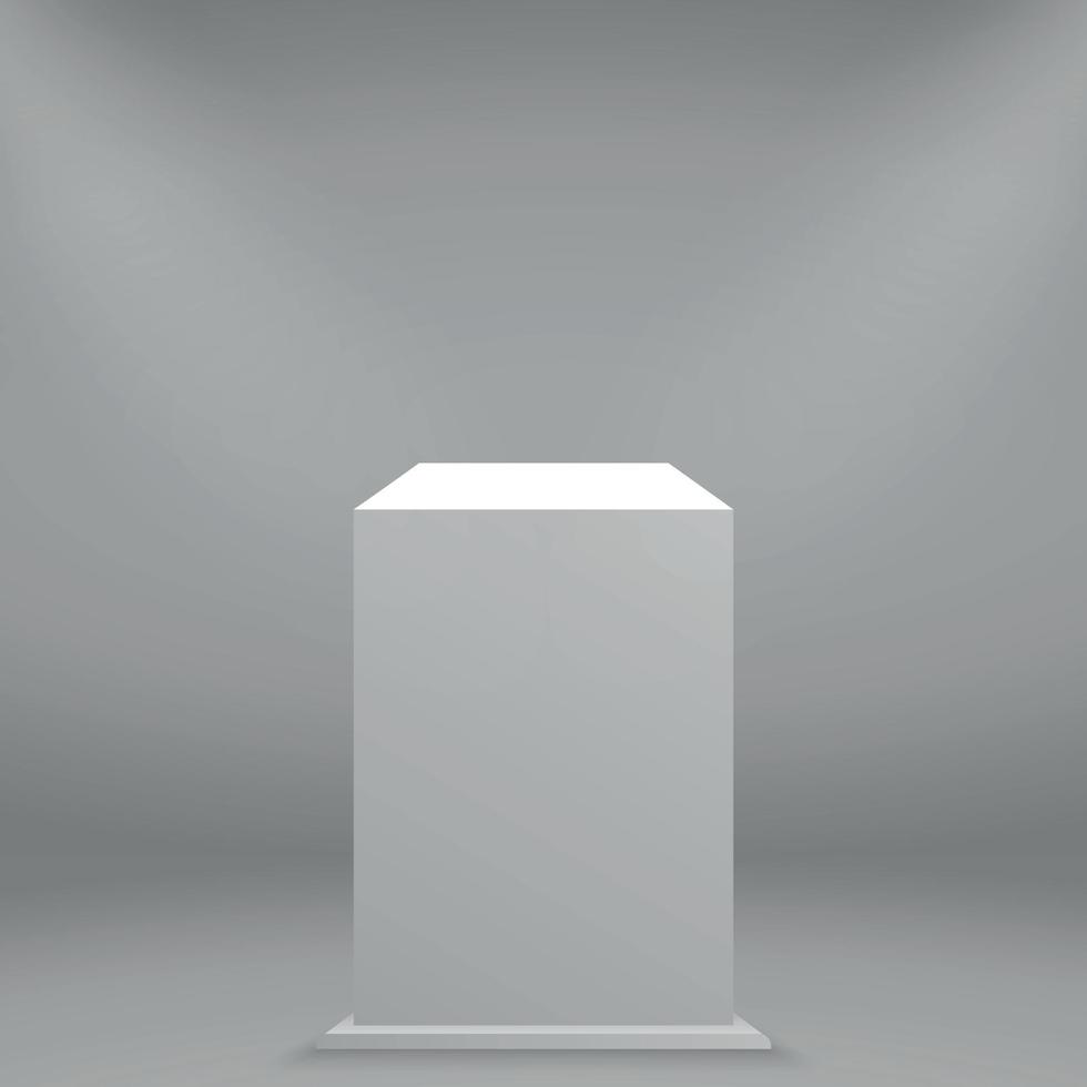 museum pedestal vector illustration