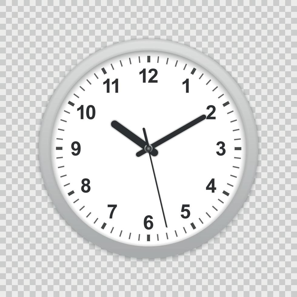 wall office clock icon. vector