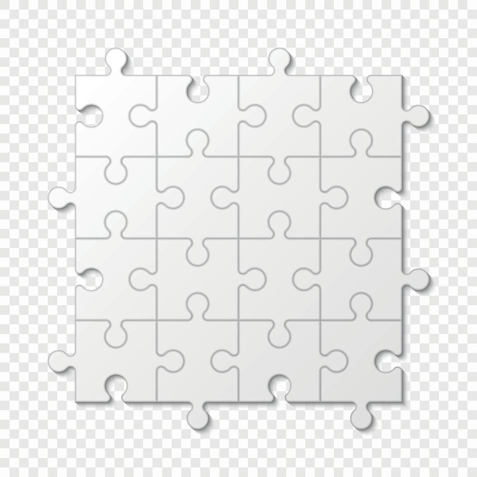 Puzzle piece business presentation . Vector illustration